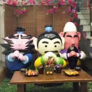 卡通劉關(guān)張 玻璃鋼