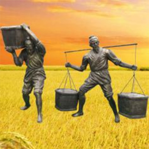 農耕雕塑 玻璃鋼