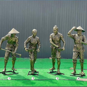 干農(nóng)活 農(nóng)耕文化玻璃鋼仿銅