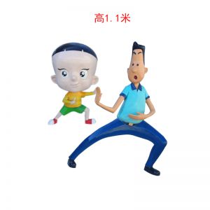 大頭兒子玻璃鋼卡通人物