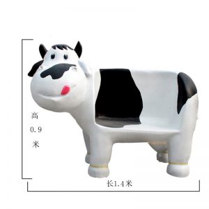 卡通奶牛座椅玻璃鋼
