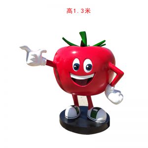 玻璃鋼卡通蘋果公仔