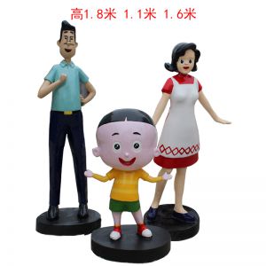 大頭兒子和小頭爸爸玻璃鋼