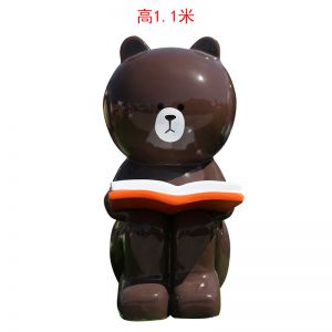 玻璃鋼卡通布朗熊