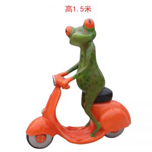 玻璃鋼青蛙（騎車）