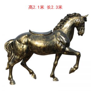 玻璃鋼 仿銅馬