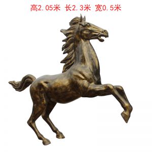 仿銅立樁馬玻璃鋼