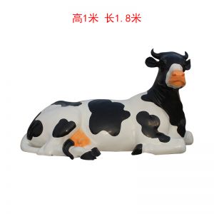 F款大號臥牛玻璃鋼