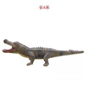 玻璃鋼仿銅動(dòng)物鱷魚