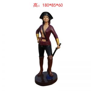 加勒比海盜（女）人物玻璃鋼