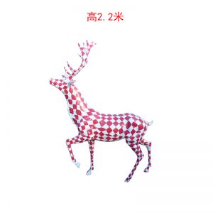 玻璃鋼彩繪鹿